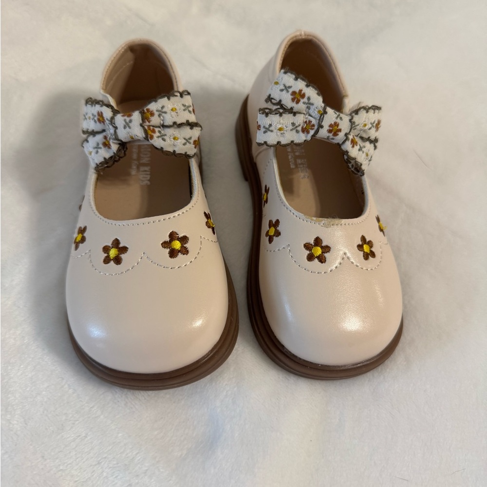 Flower Spring Mary Jane Bow Shoes